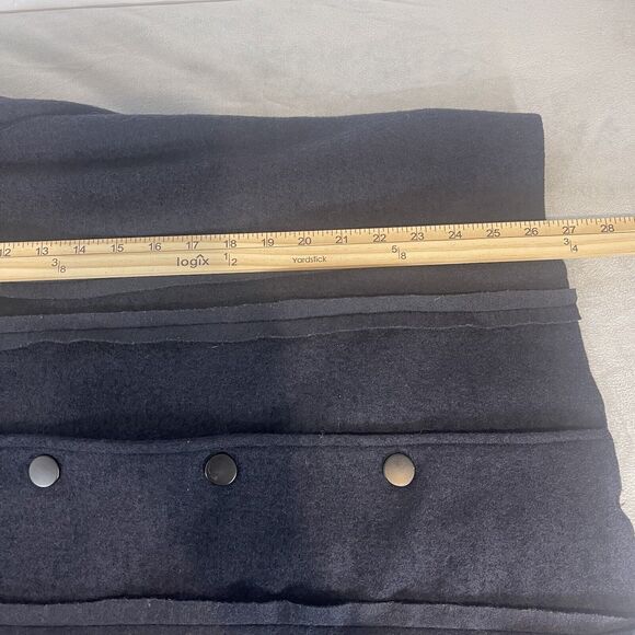 Soft Surroundings Aveline Jacket Large Black Wool Blend Shawl Collar Snap Front - Picture 10 of 10